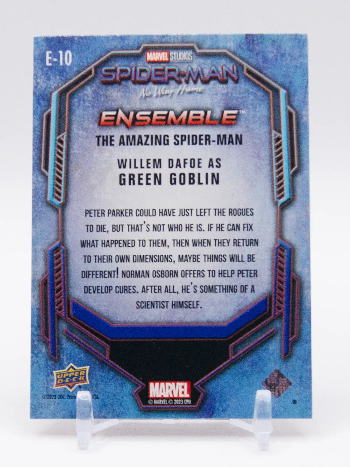 Willem Dafoe as Green Goblin 2023 Upper Deck Marvel Studios Spider‑Man 1995 #E-10