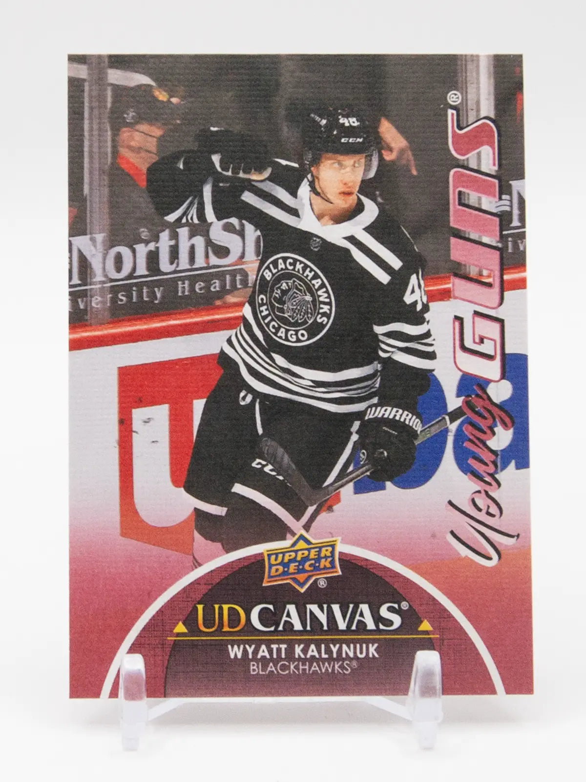 Wyatt Kalynuk Blackhawks Upper Guns UD Canvas Deck Young 2021-22 Rookie #C114