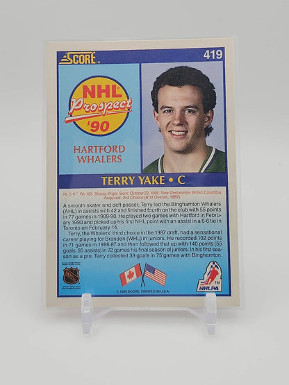 Terry Yake Whalers Score 1990 #419