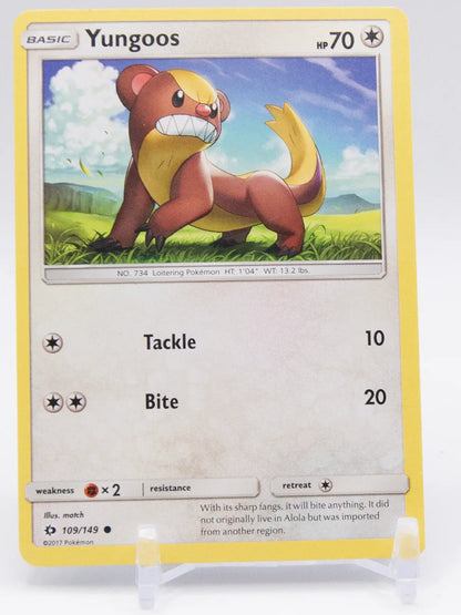 Yungoos 2017 Pokémon Sun & Moon #109/149